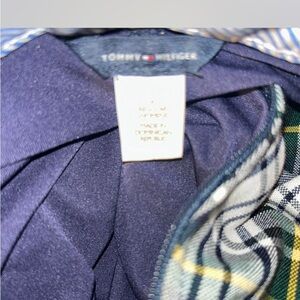 Tommy Hilfiger Navy and Green Plaid Apparel